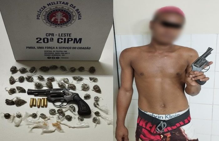 Suspeito De Integrar Fac O Criminosa Preso Arma De Fogo E Drogas