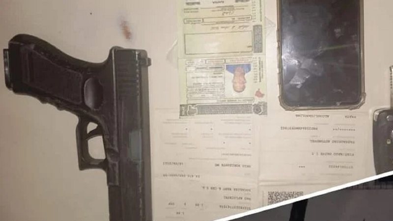 Homem é detido réplica de pistola após tentativa de roubo de