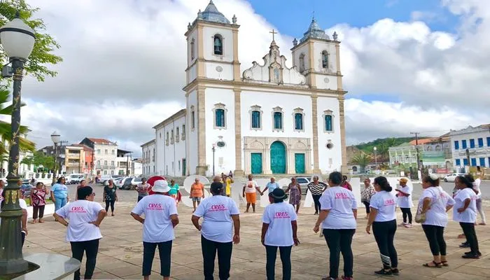 Prefeitura de Santo Amaro leva qualidade de vida para terceira idade realizando aulão para idosos. Foto: Reprodução/Ascom Santo Amaro