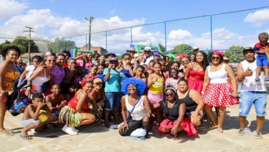 Secretário de Planejamento de Santo Amaro, Xuxu, celebra 20 anos de festa das crianças em Tanque de Senzala. Foto: Diego Passos| Fala Genefax