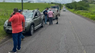 A carga ficou no local após veículo quebrar durante o transporte - Foto: Reprodução/Leitor Fala Genefax