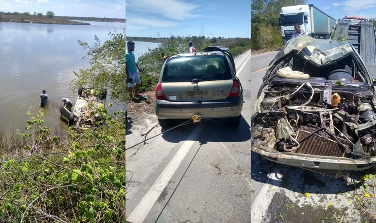 Motorista morre após carro cair em açude na zona rural