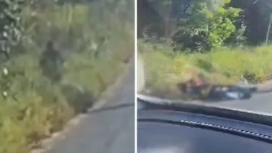 Motorista flagra momento que mulher mata homem a facadas; veja vídeo