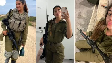 A brasileira Carol Bochner, de 19 anos, defende o exército israelense como atiradora de elite — Foto: Arquivo Pessoal/Reprodução