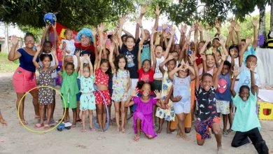 Vereador Lucas Pires celebra o Dia das Crianças em comunidades de Amélia Rodrigues. Foto: Diego Passos/ Fala Genefax