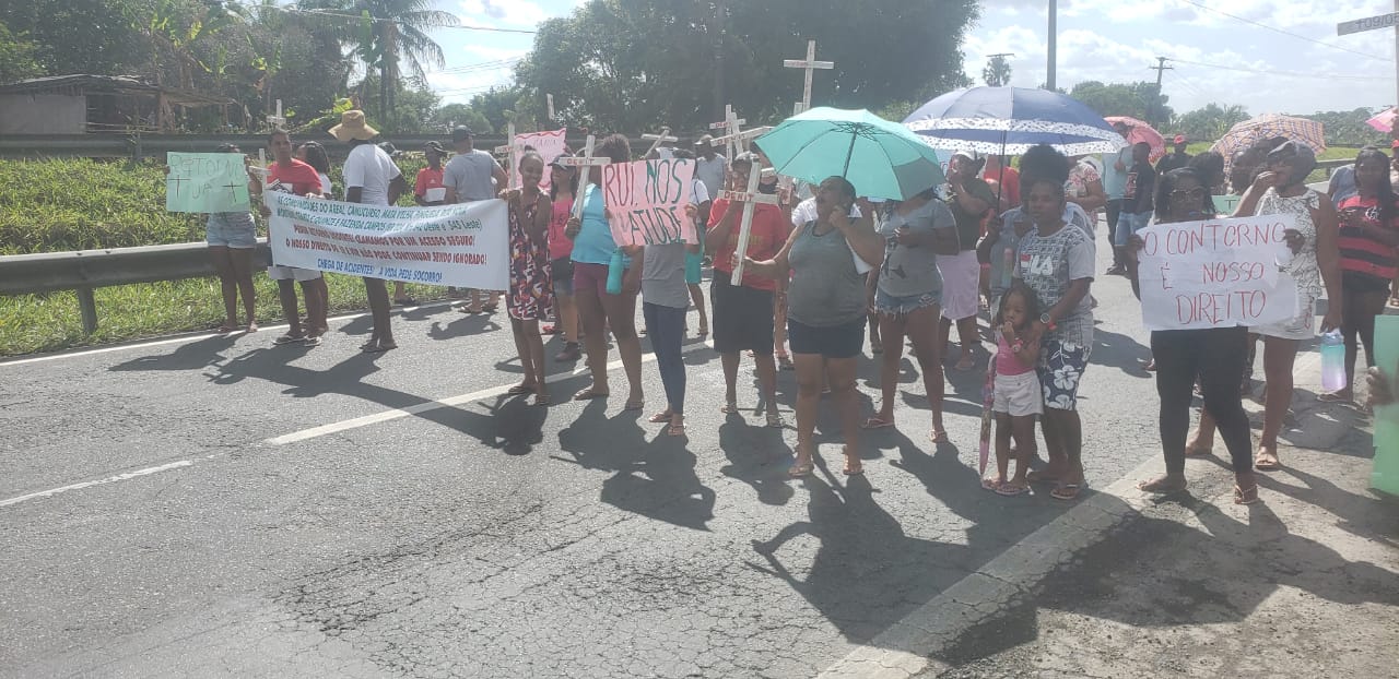 Moradores de Amélia Rodrigues reivindicam construção de retorno | Foto: Reprodução/Leitor Fala Genefax