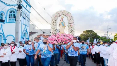 Procissão marcou o encerramento da Festa da Padroeira 2022. Foto: Arquivo Fala Genefax