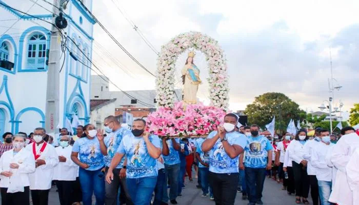 Procissão marcou o encerramento da Festa da Padroeira 2022. Foto: Arquivo Fala Genefax