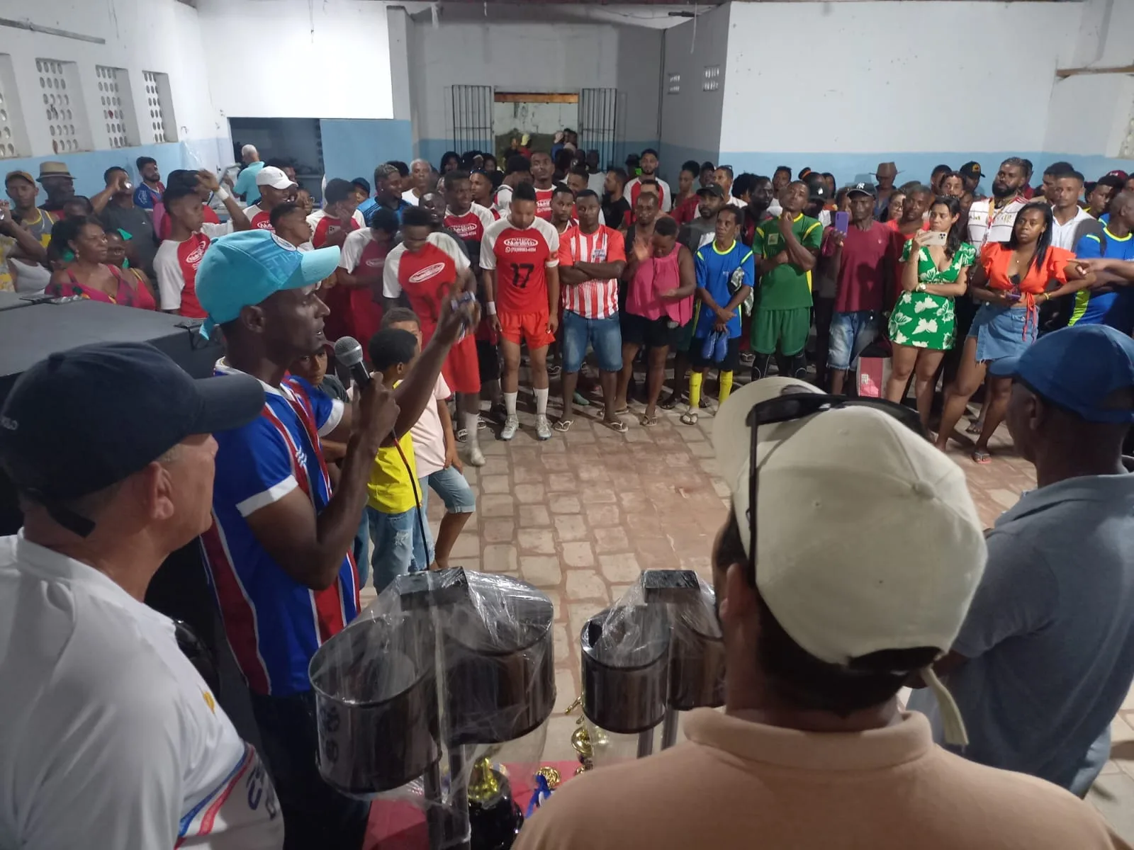 Vereador discursou após a final do campeonato - Foto: Reprodução/Redes sociais