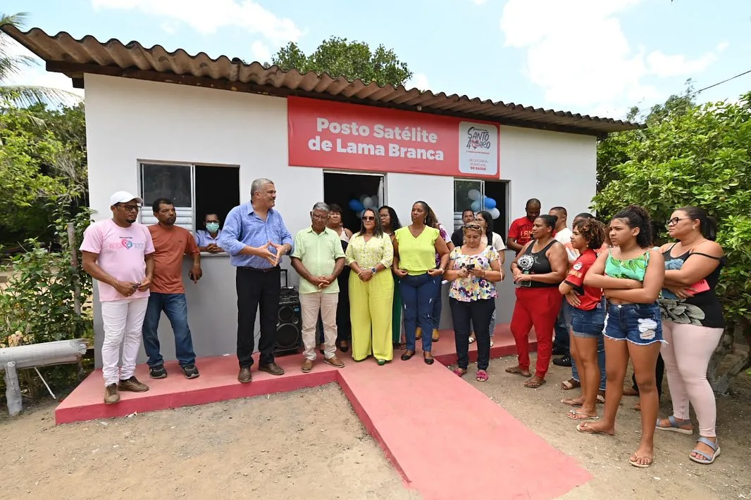 Entrega do posto Satélite em Lama Branca. Foto: Reprodução| Ascom Santo Amaro