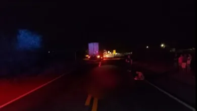 Ciclista de 58 anos morreu em acidente na BR-324 — Foto: Polícia Rodoviária Federal