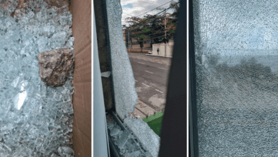 Pedra foi parar em casa da vítima enquanto ela dormia. Foto: Arquivo Pessoal.