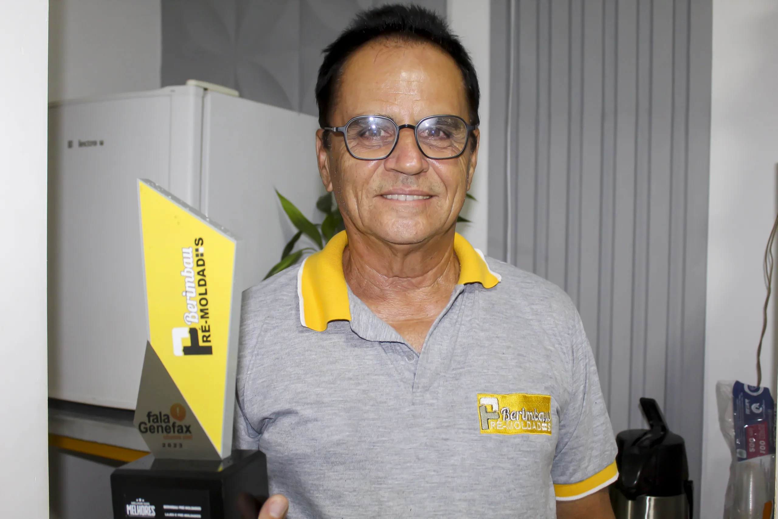 Joel Souza, proprietário da Berimbau Pré-Moldados. Foto: Fala Genefax