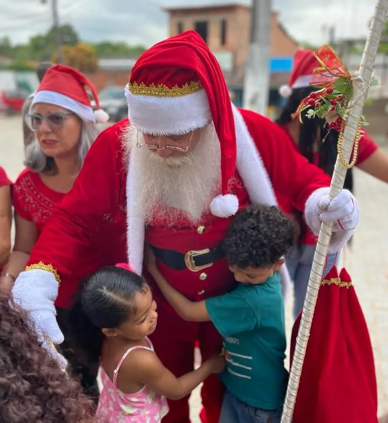 Natal Encantado no bairro Areal. Foto: Reprodução