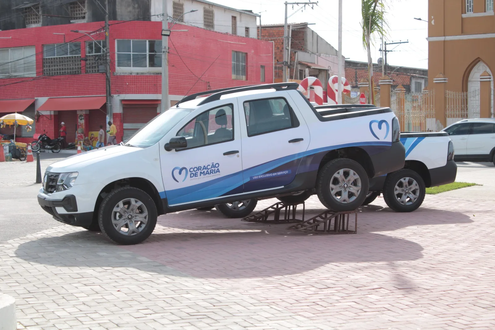 Veículos entregues para a Guarda Civil Municipal e Assistência Social de Coração de Maria – Foto: Reprodução/Instagram