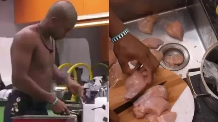 Davi lavou frango na pia da cozinha Vip - Foto: Reprodução