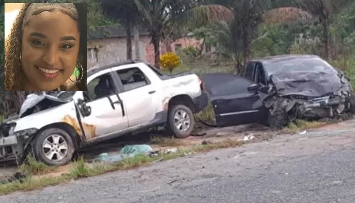 A vítima foi identificada como Maria Eduarda Silva Pereira. Foto: Reprodução/Liberdade News