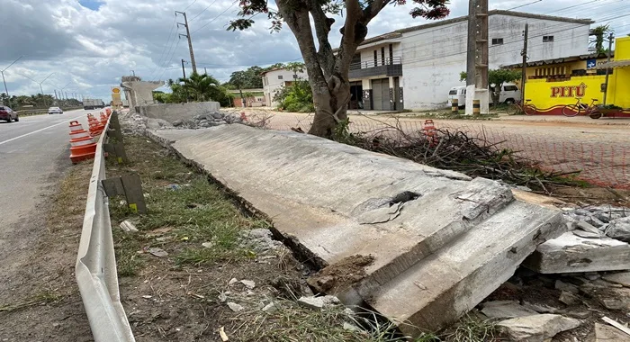 Rampa sentido Leste (Salvador) já foi demolida - Foto: Fala Genefax