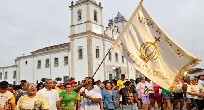 SANTO AMARO: Alvorada marca o início do novenário de Nossa Senhora da Purificação. Foto: Ascom Santo Amaro