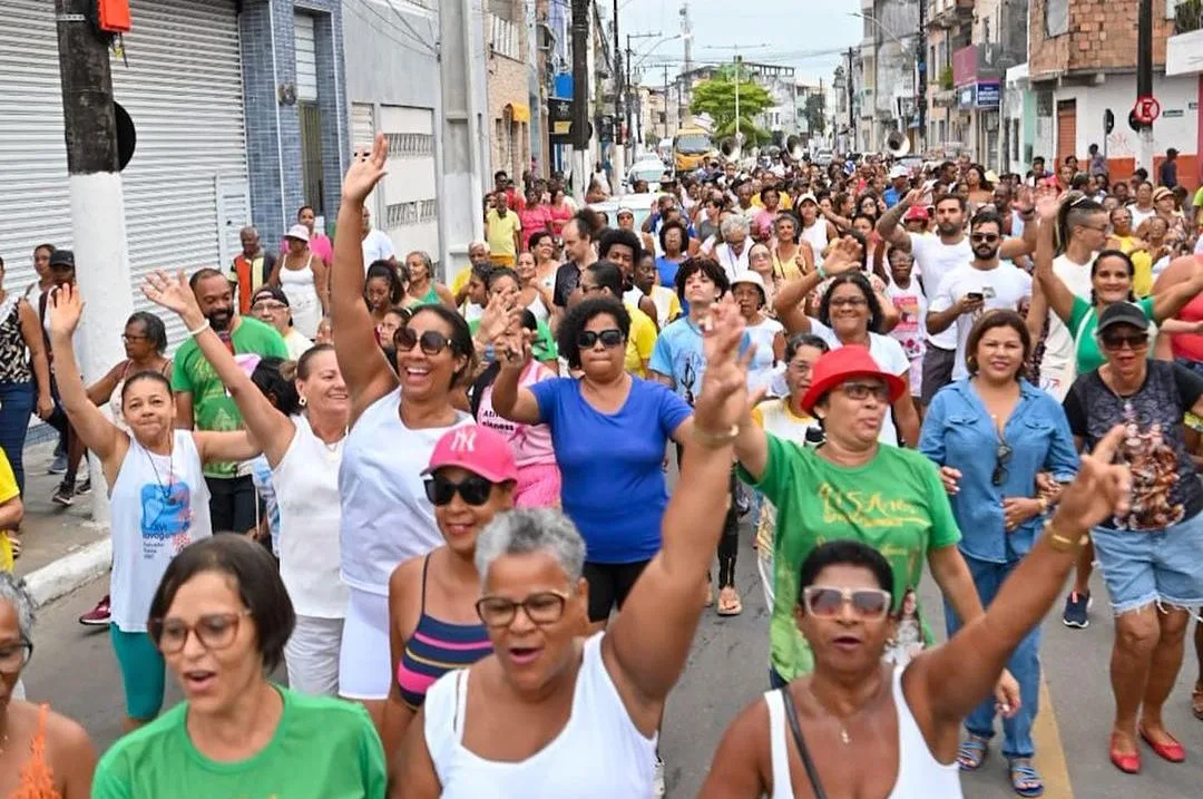 SANTO AMARO: Alvorada marca o início do novenário de Nossa Senhora da Purificação. Foto: Reprodução / Ascom Santo Amaro