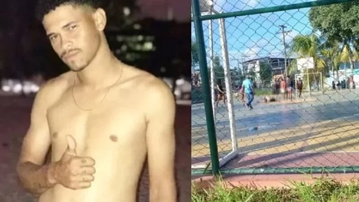 Jovem é executado a tiros em quadra de futsal - Foto: Reprodução/ Redes Sociais