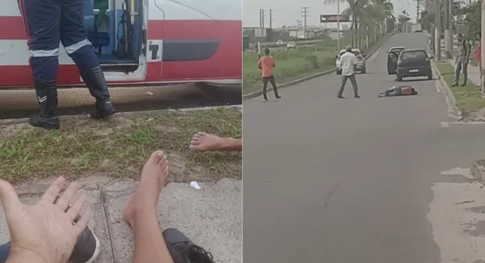 Assaltantes usaram 'carro de fuga' para escapar da polícia em roubo a ônibus- Foto: Reprodução