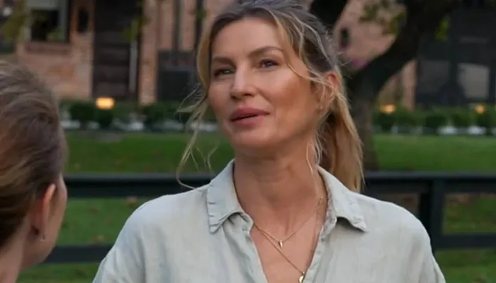 Gisele Bündchen durante entrevista ao Fantástico - Foto: Reprodução/TV Globo