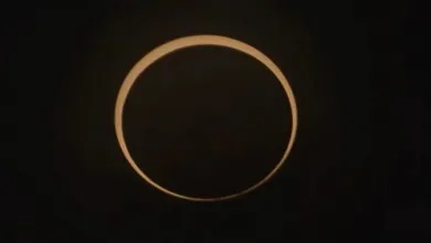 Eclipse anular do sol observado em Canaã dos Carajás, no interior do estado do Pará. Foto: Reprodução/Youtube Observatório Nacional
