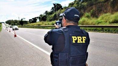 Radar portátil da PRF registra mais de 1.200 flagrantes de excesso de velocidade em Amélia Rodrigues Foto: Divulgação/PRF