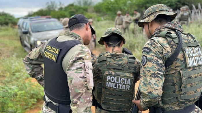 Operação foi realizada por policiais militares e federais em cidade da Bahia- Foto: Divulgação/SSP