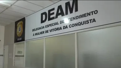 Caso é aocmpanhado pela Delegacia Especializada no Atendimento à Mulher (DEAM), em Vitória da Conquista — Foto: Reprodução / TV Sudoeste