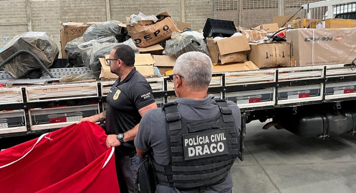 Operação apreende maquinário avaliado em mais de meio milhão- Foto: Reprodução/ Ascom PC