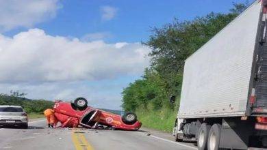 Acidente aconteceu no KM 660 - Foto: Arquivo Pessoal