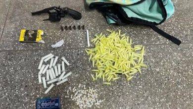 PM apreende arma de fogo e drogas durante operação- Foto: Divulgação