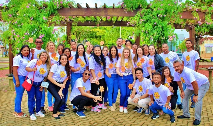 Prefeitura de Coração de Maria realiza ação alusiva ao Maio Laranja - Foto: ASCOM