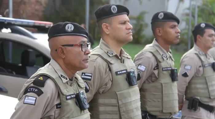 Câmeras nas fardas dos policiais - Foto: Alan Dantas | Ascom SSP