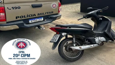 PM de Coração de Maria recupera moto roubada há 5 anos em Feira de Santana - Foto: Divulgação/PM