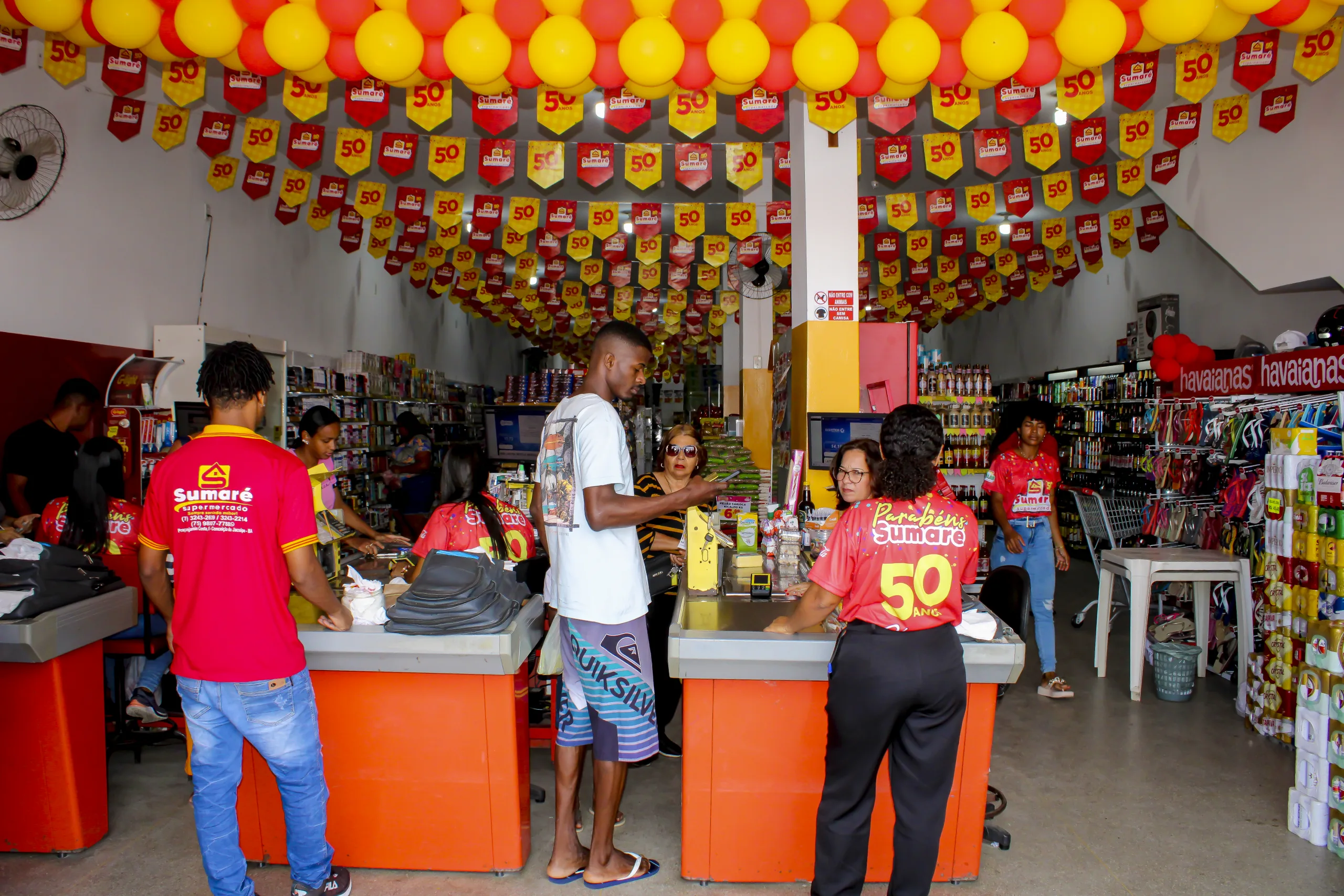 Supermercado Sumaré celebra 50 Anos de sucesso e dedicação em Conceição do Jacuípe- Foto: Fala Genefax