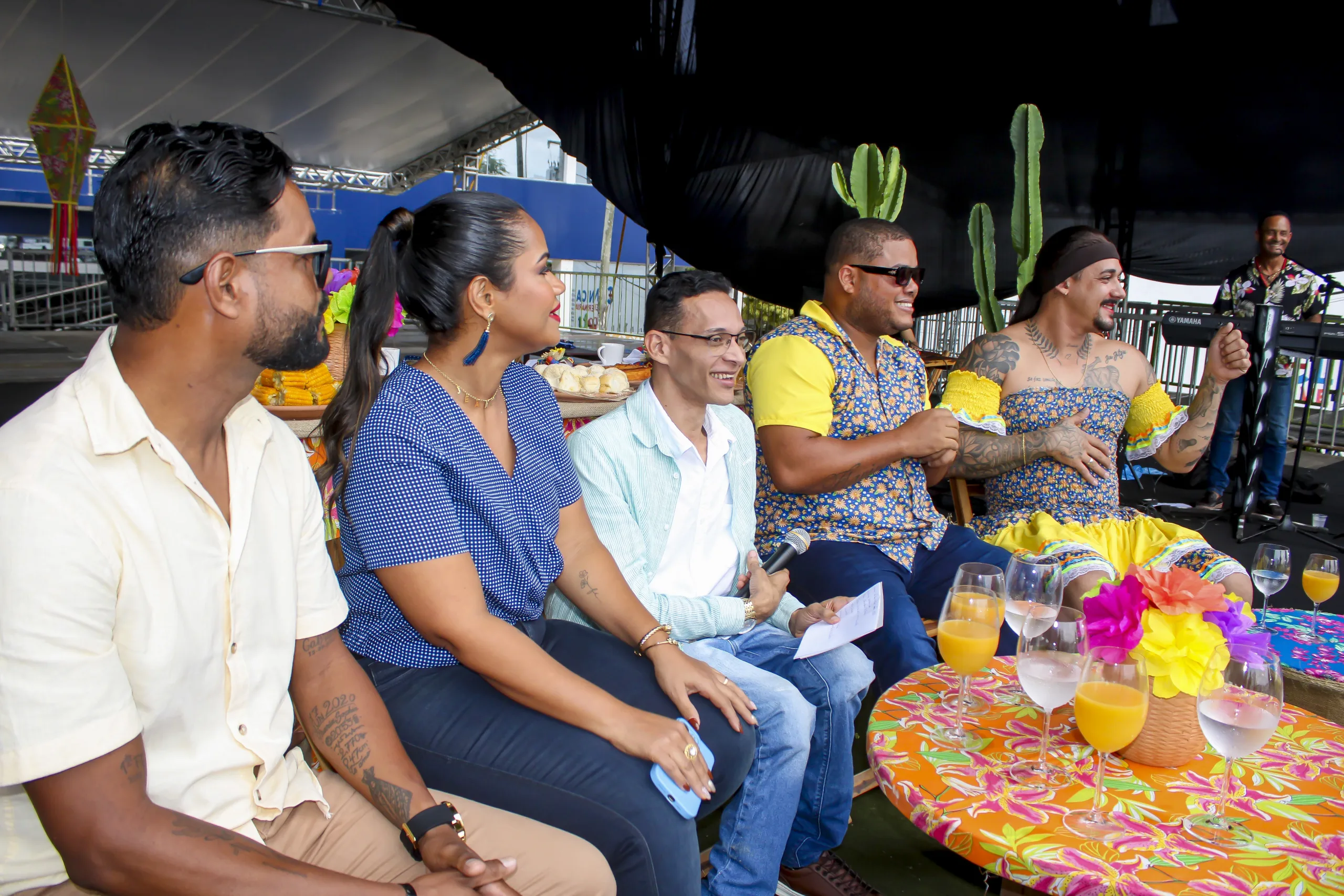 Programa contou com a participação de artistas conjacuipenses e influenciadores digitais como: Jeane Farias, Rodrigo Ixtourado e Patrício- Foto: Fala Genefax 