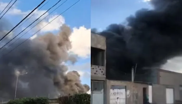 Idoso de 75 anos tem queimaduras de segundo grau após casa pegar fogo no interior da Bahia. — Foto: Reprodução/TV Bahia