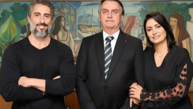 Marcos Mion, Jair e Michelle Bolsonaro em janeiro de 2020, para discutir a lei Romeo Mion - Foto: Marcos Corrêa/PR