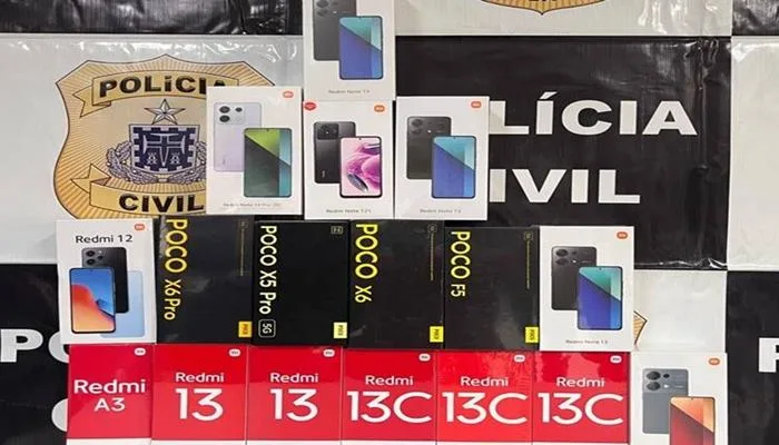 Polícia Civil apreende 17 equipamentos falsificados em Feira de Santana- Foto: Reprodução/Ascom PC