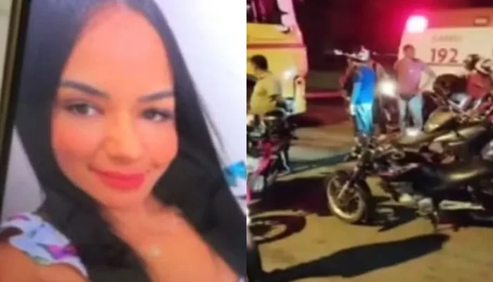 Enfermeira morre após batida entre motocicleta e caminhão — Foto: Reprodução/TV Bahia