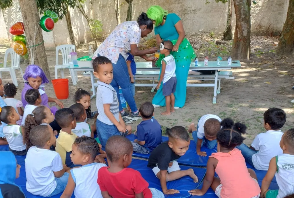 Escola Municipal Laurindo Gomes Dias promove Dia da Saúde em parceria com a USF Marlene dos Santos da Paixão em Conceição Jacuípe- Foto: Reprodução