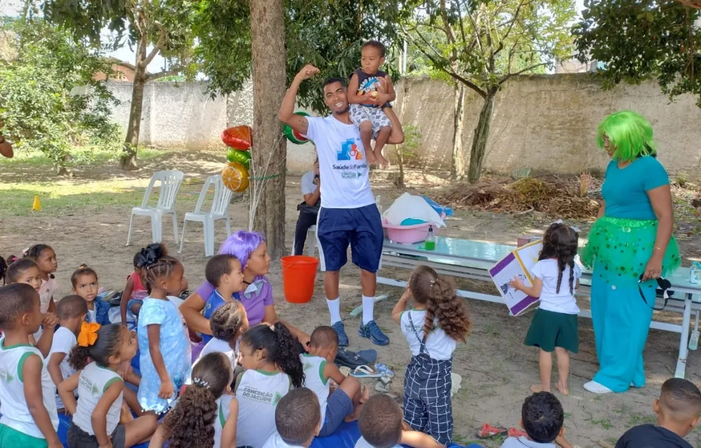 Escola Municipal Laurindo Gomes Dias promove Dia da Saúde em parceria com a USF Marlene dos Santos da Paixão em Conceição Jacuípe- Foto: Reprodução