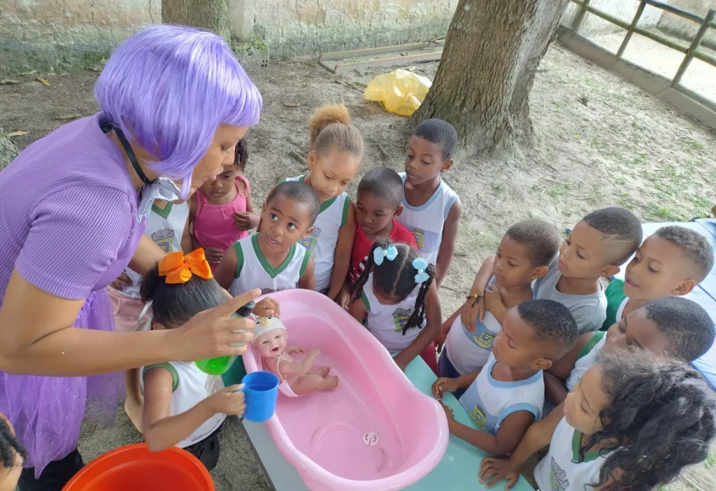 Escola Municipal Laurindo Gomes Dias promove Dia da Saúde em parceria com a USF Marlene dos Santos da Paixão em Conceição Jacuípe- Foto: Reprodução