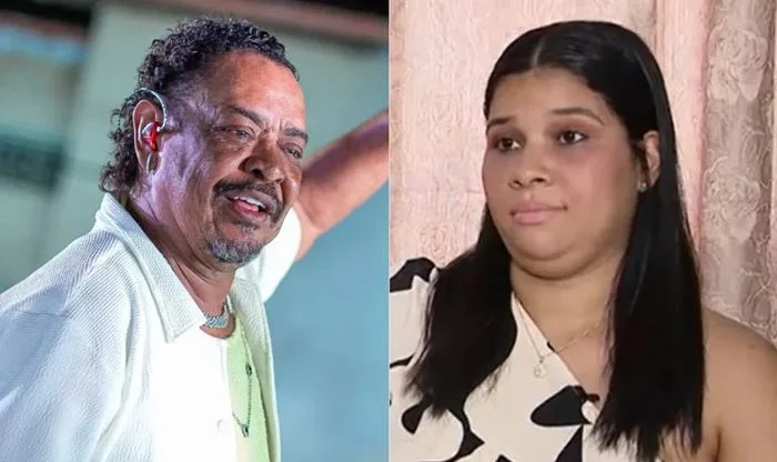 O músico Compadre Washington e sua ex, Débora Costa - Foto: Reprodução/Instagram e Record