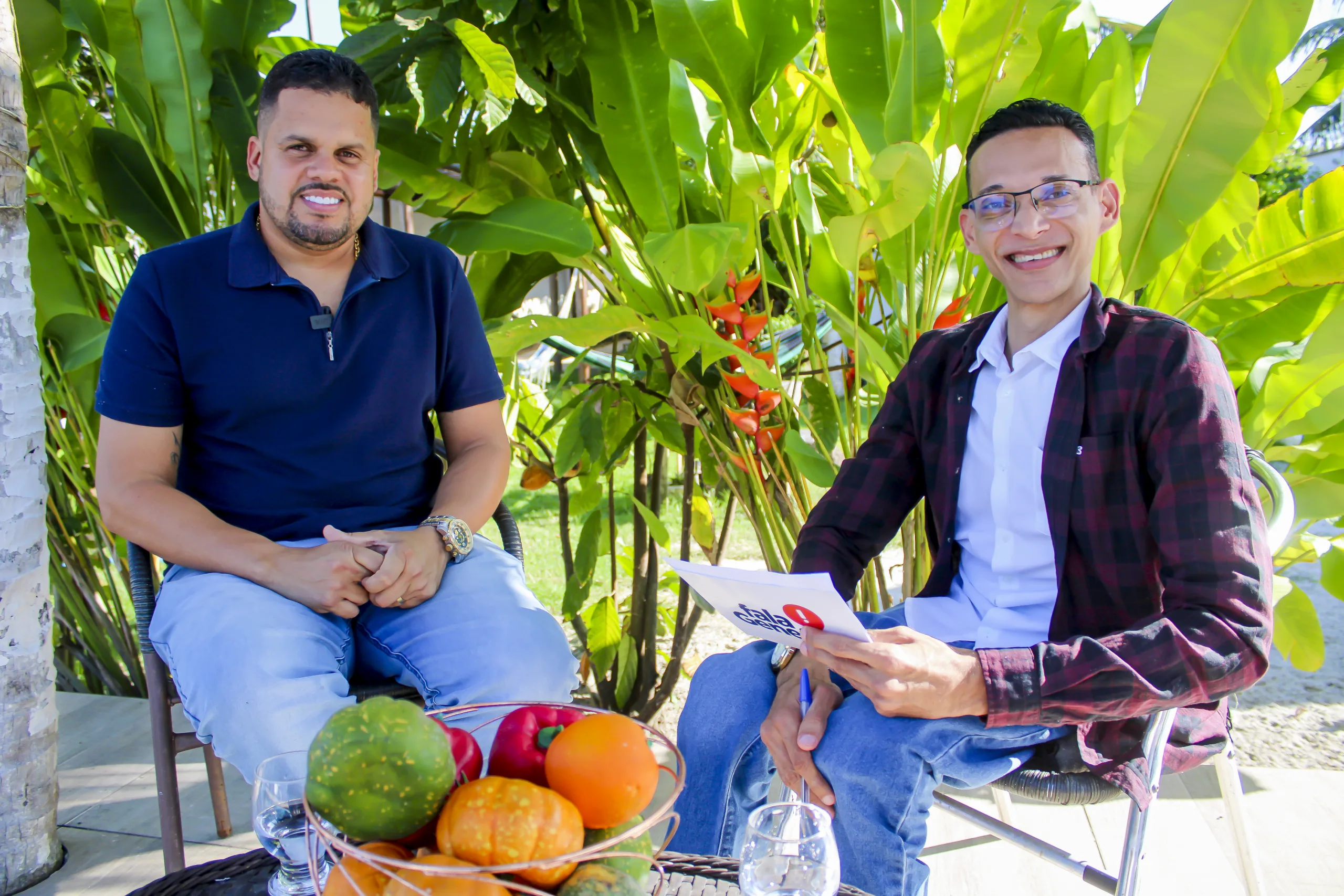 Victor Eletroled, candidato a vereador em Amélia Rodrigues, concedeu entrevista ao Fala Genefax - Foto: Fala Genefax