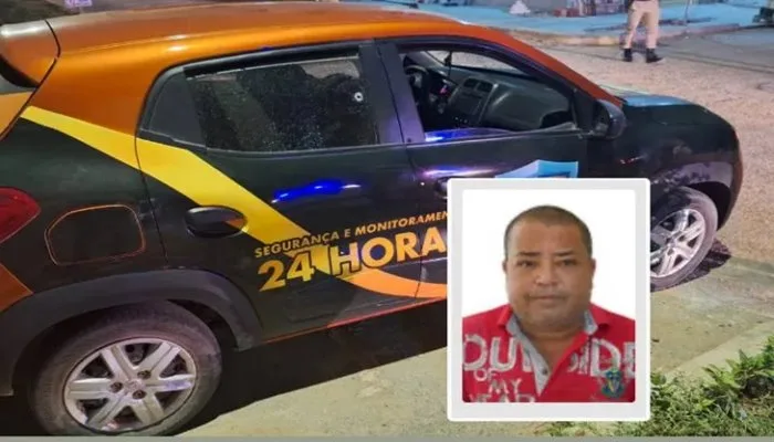 PM aposentado é morto a tiros dentro de carro de empresa de segurança privada - Foto/Reprodução