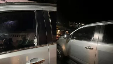 Carro de Tato Pereira foi atingido por tiros - Foto: Reprodução